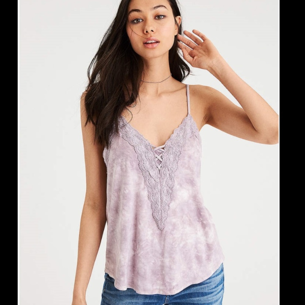 American Eagle light purple tank top